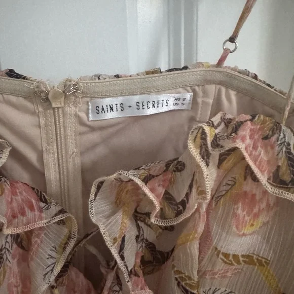 Floral Ruffle Mini Dress - Picture 2 of 2